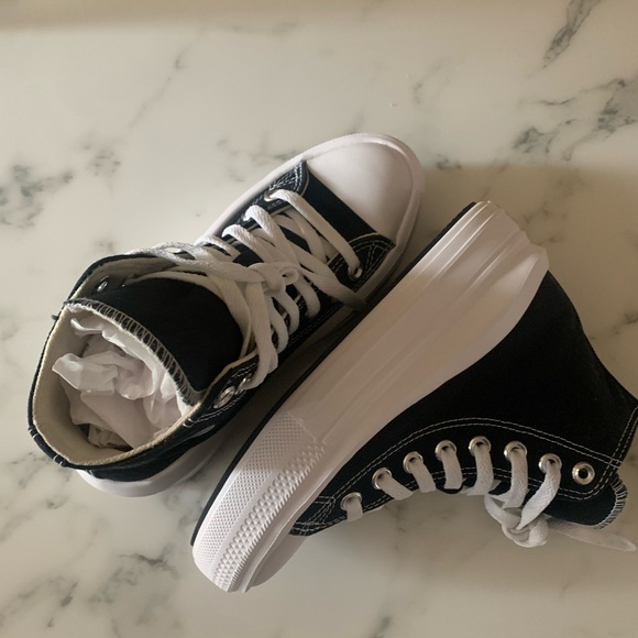 Converse Chuck Taylor All Star Move Hi sneakers in black - Picture 8 of 15